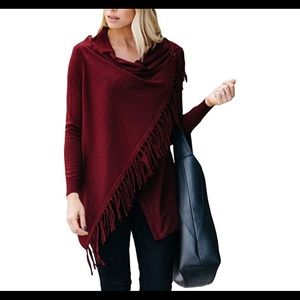 Fringe Wrap Cardigan / Poncho (NEW)
